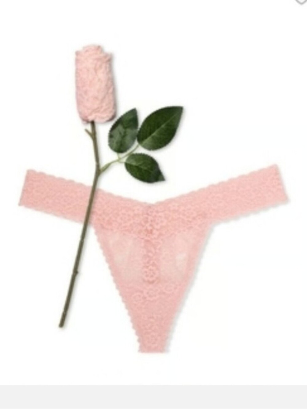 Victoria's Secret Lacie Rose VALENTINES ROSE Thong PANTY MEDIUM